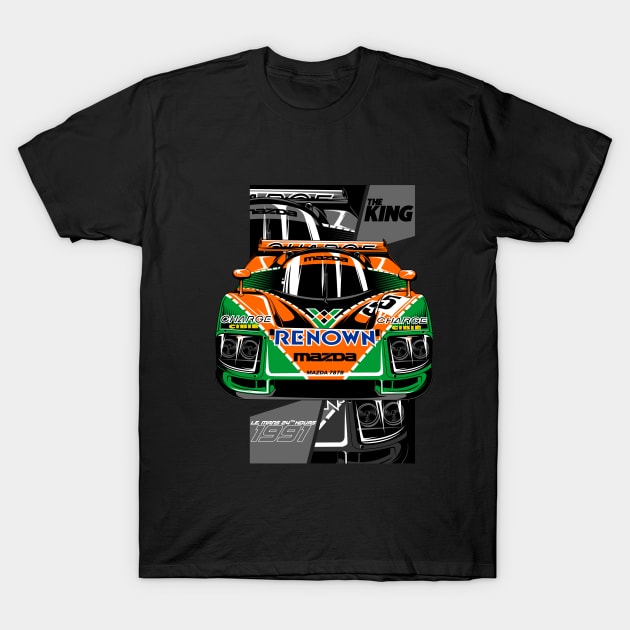 Mazda 787B Le Mans 91 T-Shirt by aredie19